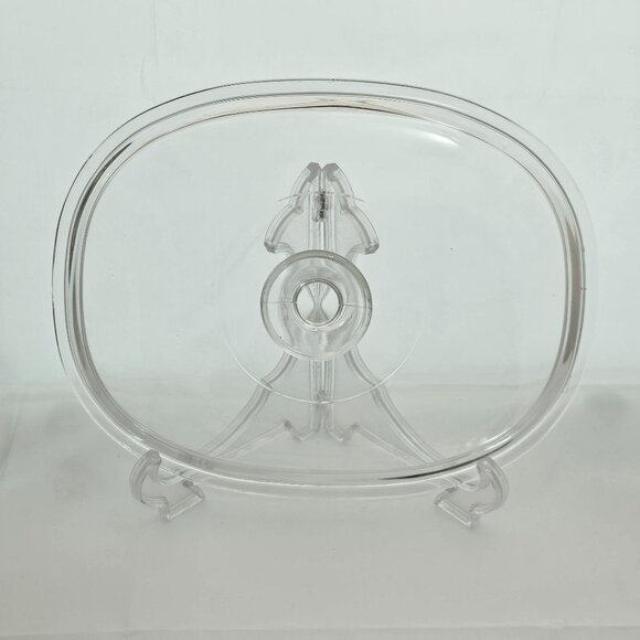 Pyrex Oblong Lid clear glass DC 1-1/2C Replacement 11 x8.5"W fits french white - Picture 2 of 5
